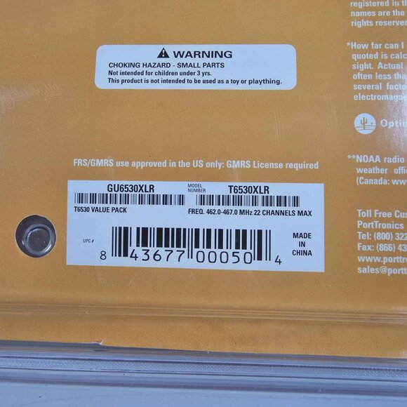 MOTOROLA TALKABOUT TWO WAY RADIOS T6530XLR 10 MILE RANGE RECHARGEABLE NEW SEALED - Picture 4 of 4